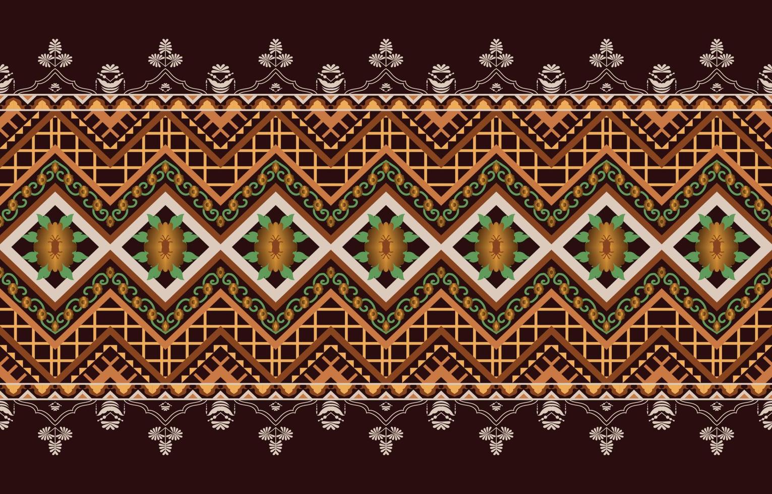 American fabric pattern design. Use geometry to create a fabric pattern. Design for textile industry, background, carpet, wallpaper, clothing, Batik, and ethnic fabric. Colorful. vector