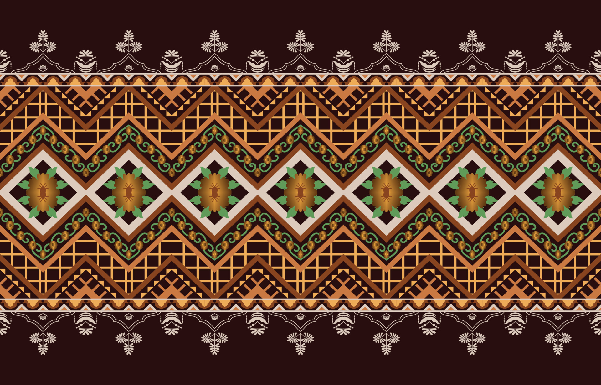 American fabric pattern design use geometry to create a fabric pattern