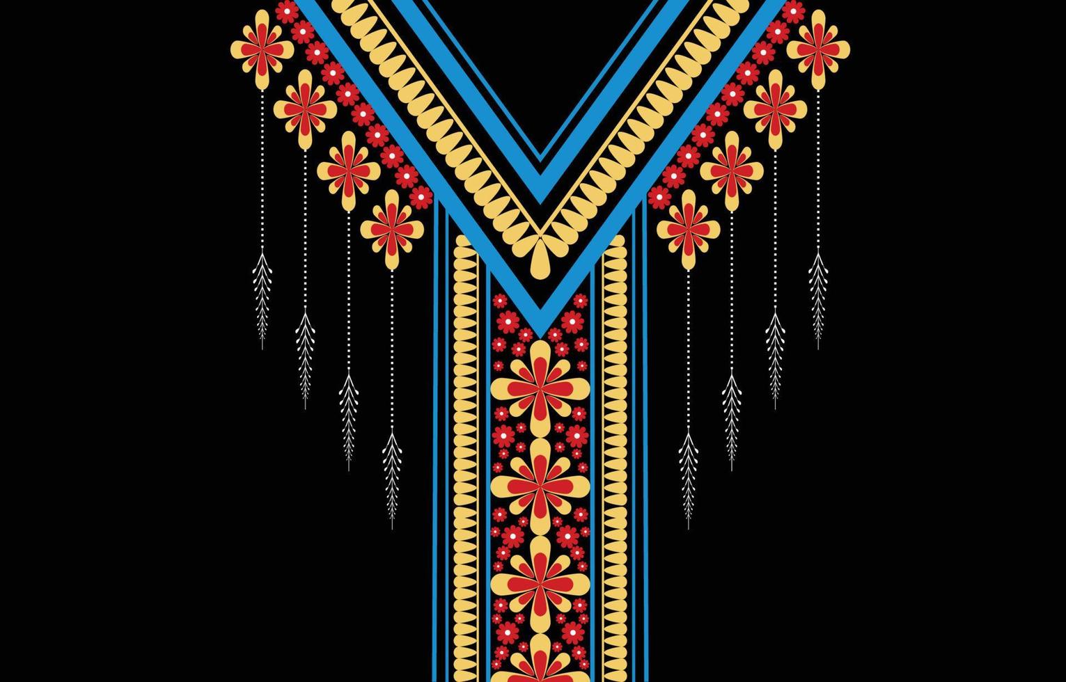 American fabric pattern design. Use geometry to create a fabric pattern. Design for textile industry,women's fashion,collar border,clothing and fabric. vector