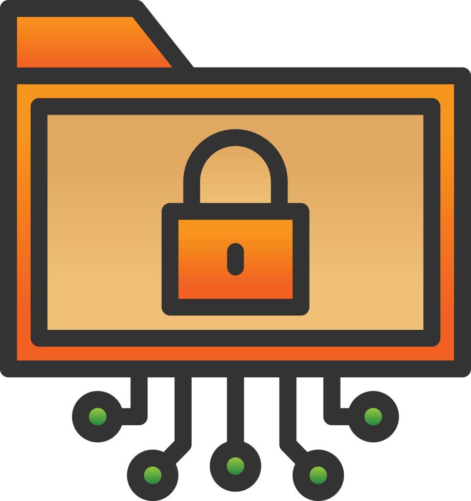 Data Encryption Vector Icon Design