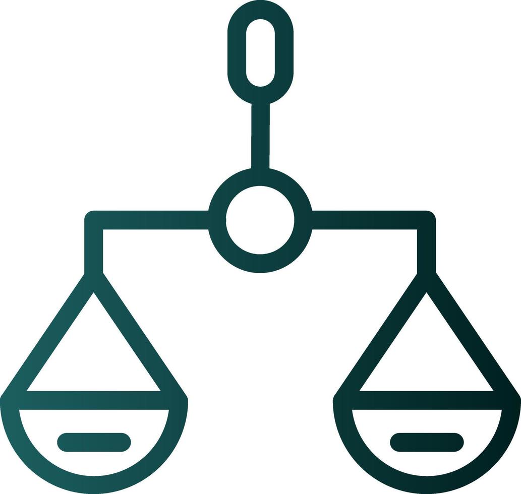 Balance Scale Vector Icon Design