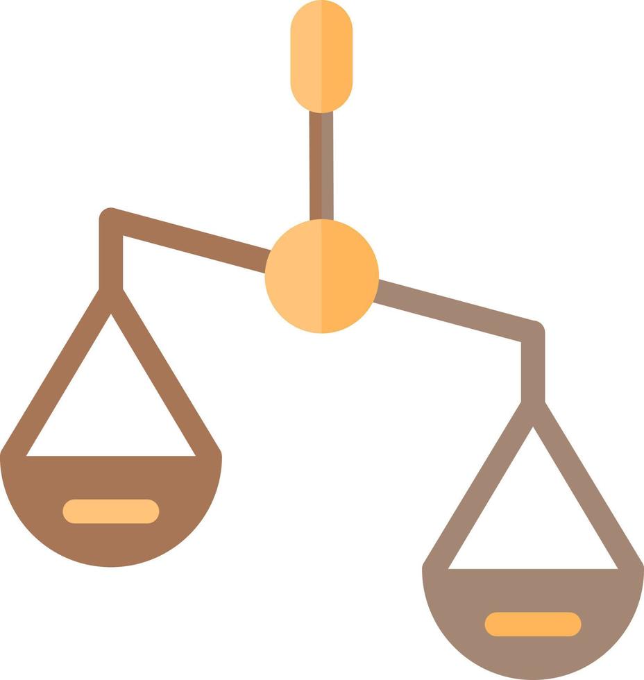 diseño de icono de vector derecho de escala de equilibrio