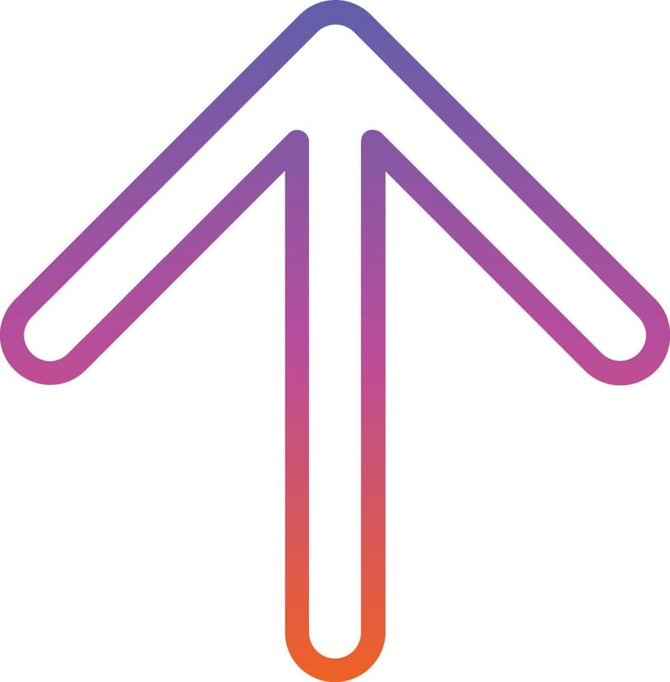 Arrow Up Vector Icon Design