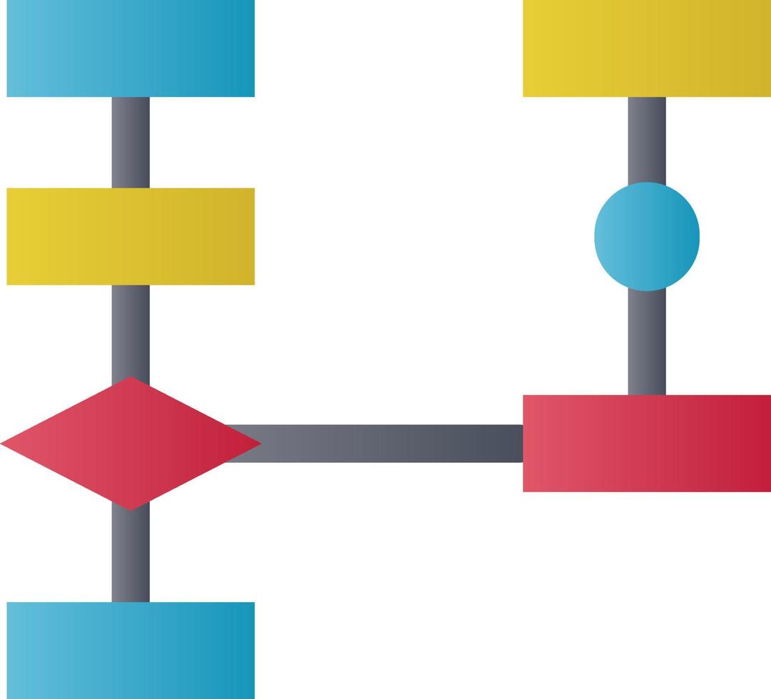 Flowchart Vector Icon Design