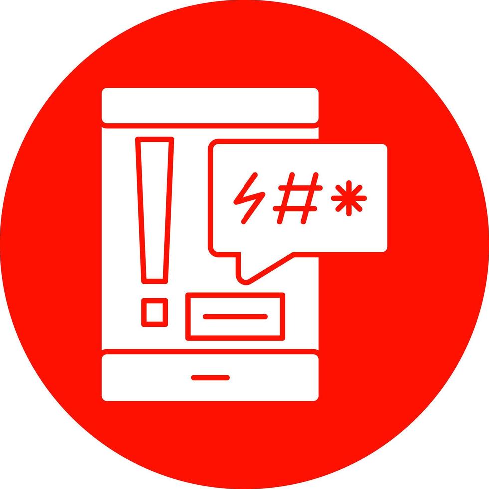 Cyber Bulling Vector Icon Design