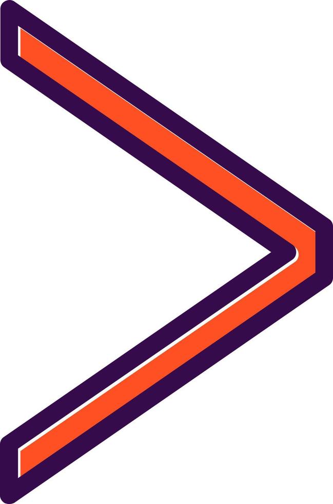 Angle Right Vector Icon Design
