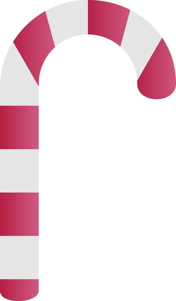 Candy Cane Vector Icon Design