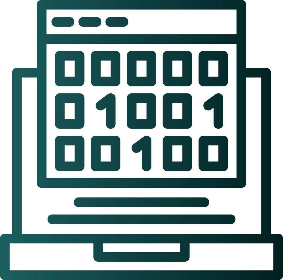 Binary Code Vector Icon Design