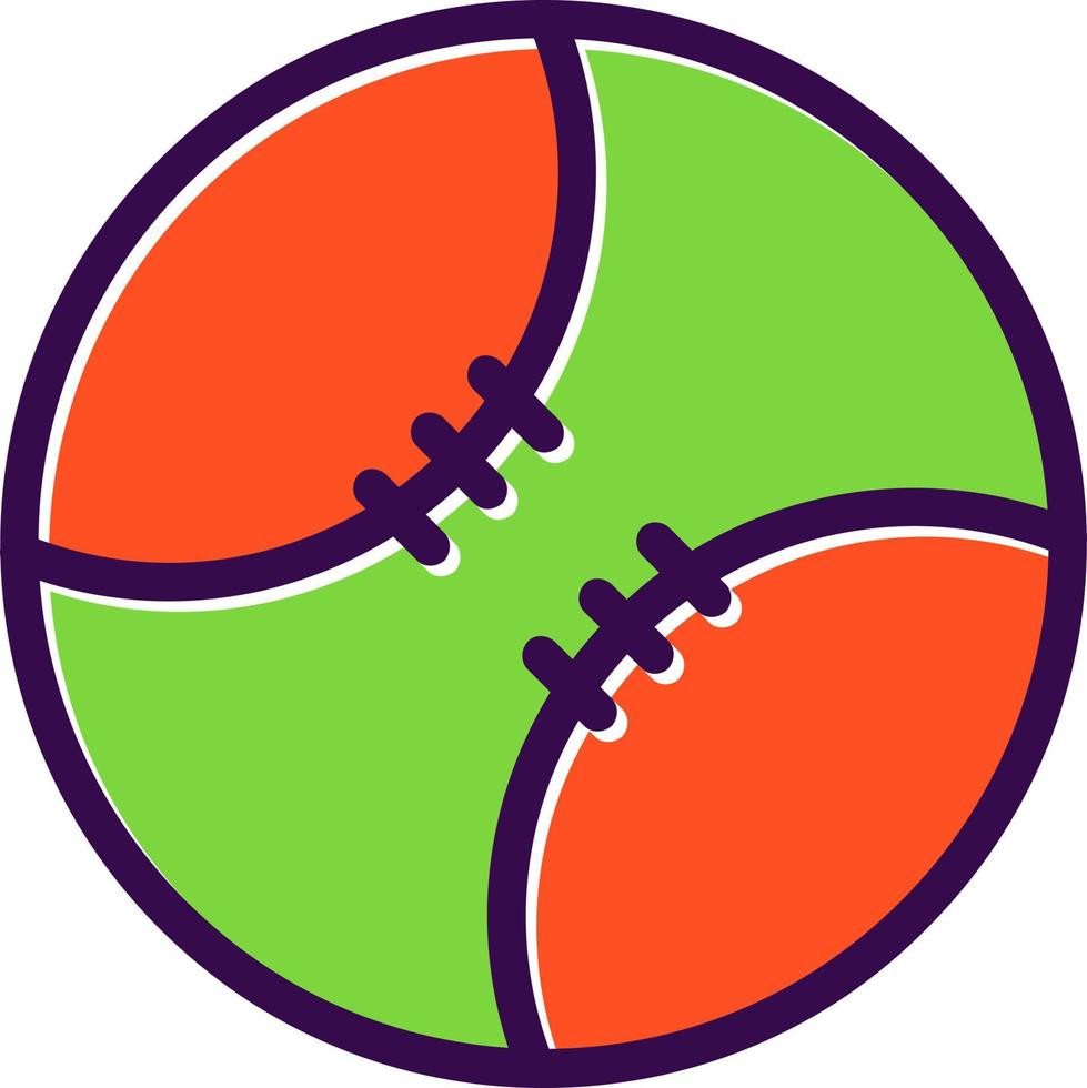 Baseball Ball Vector Icon Design