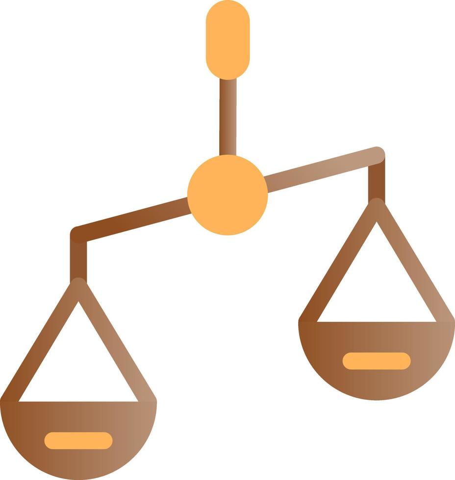 Balance Scale Left Vector Icon Design