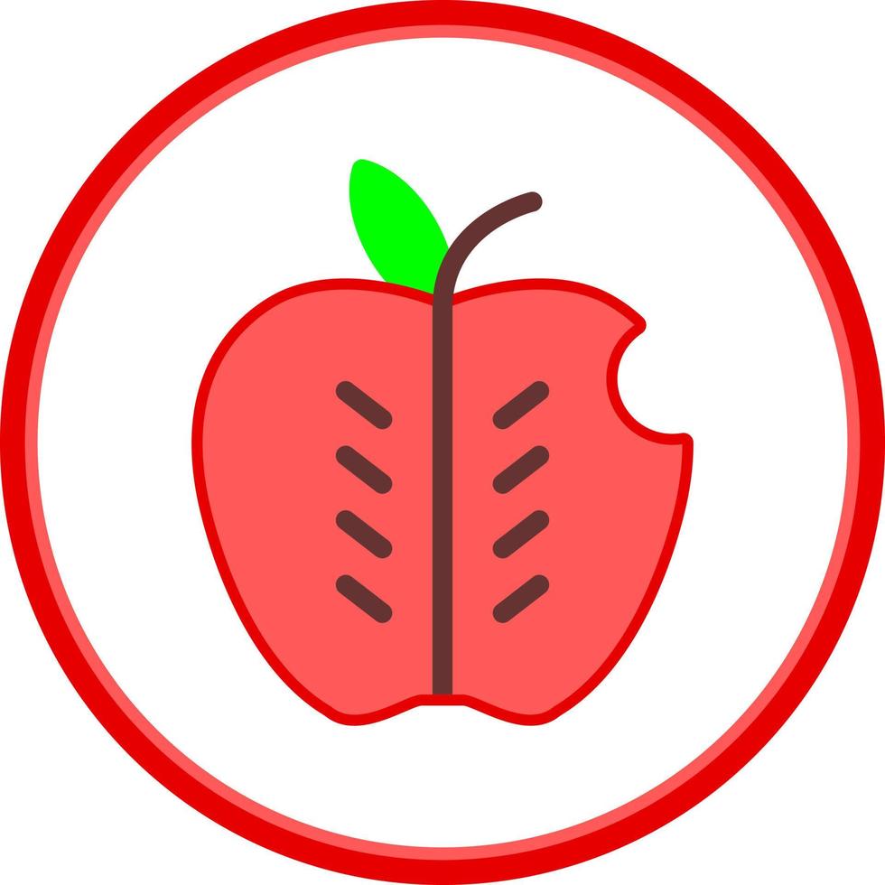 Apple Alt Vector Icon Design