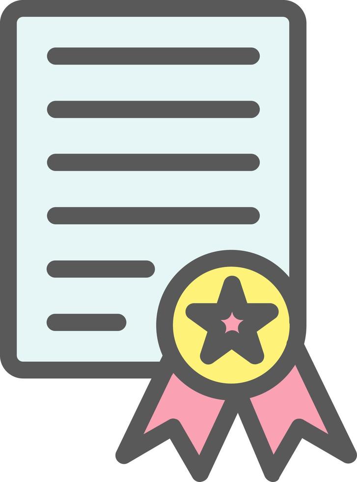 Certificate Vector Icon Design