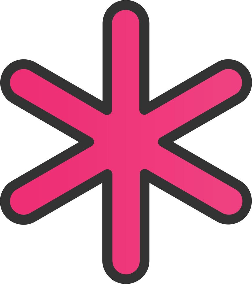 Asterisk Vector Icon Design