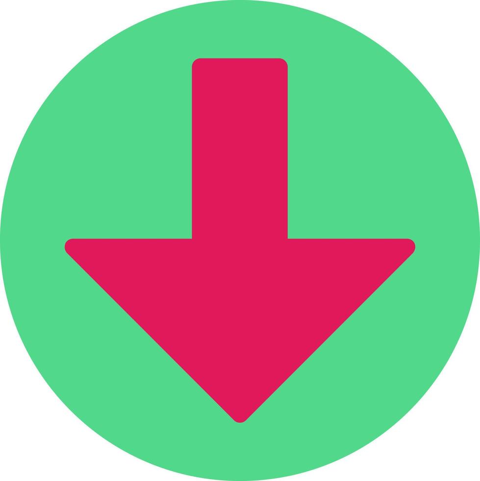 Arrow Alt Circle Down Vector Icon Design