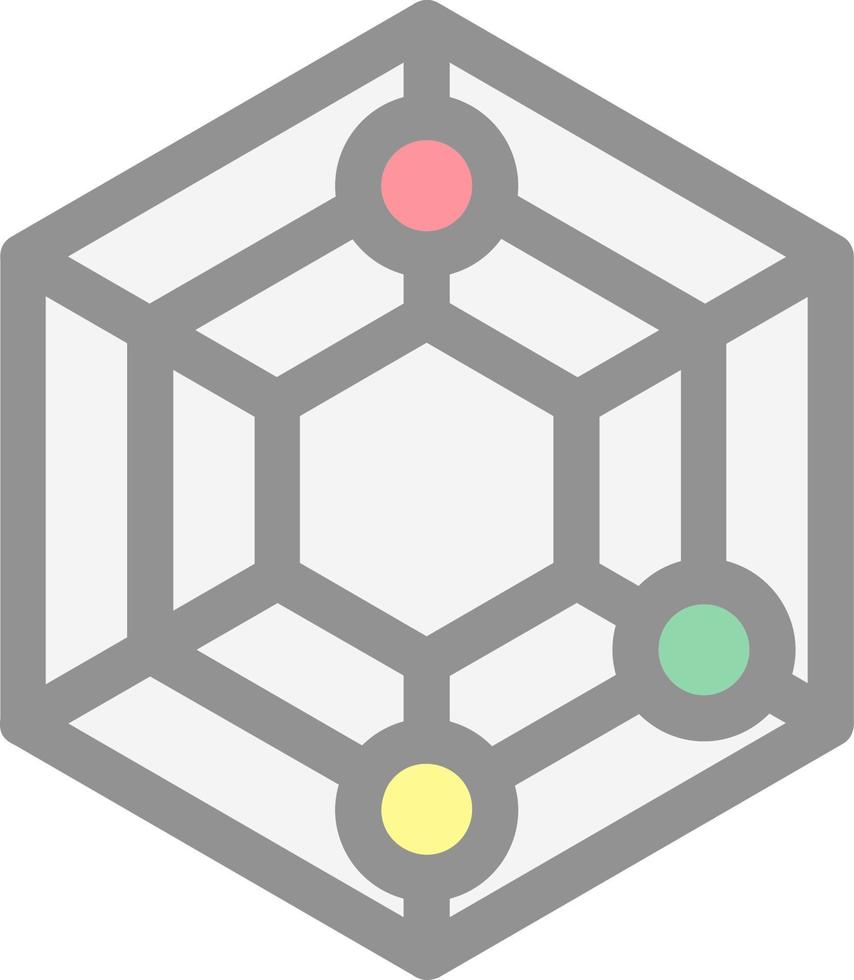 Radar Chart Vector Icon Design