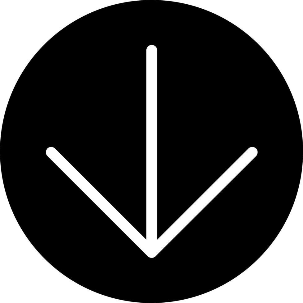 Arrow Circle Down Vector Icon Design