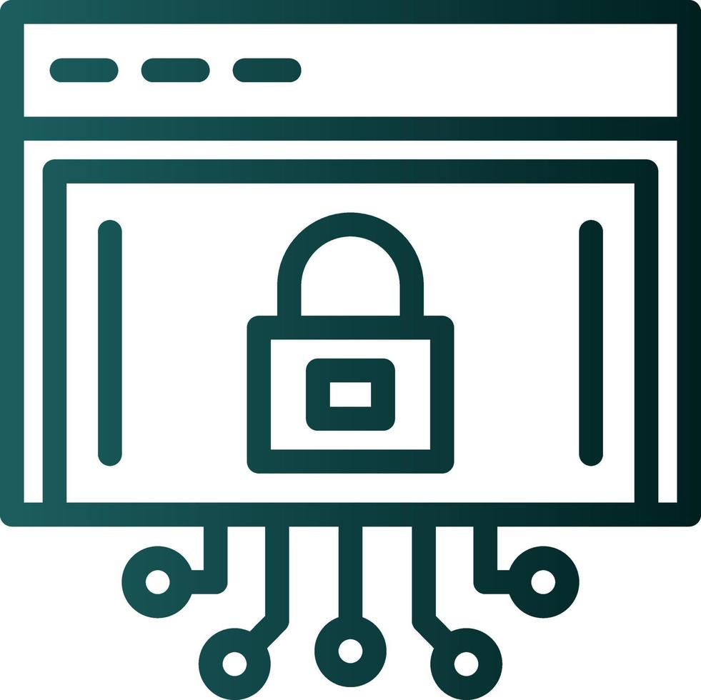Internet Security Vector Icon Design