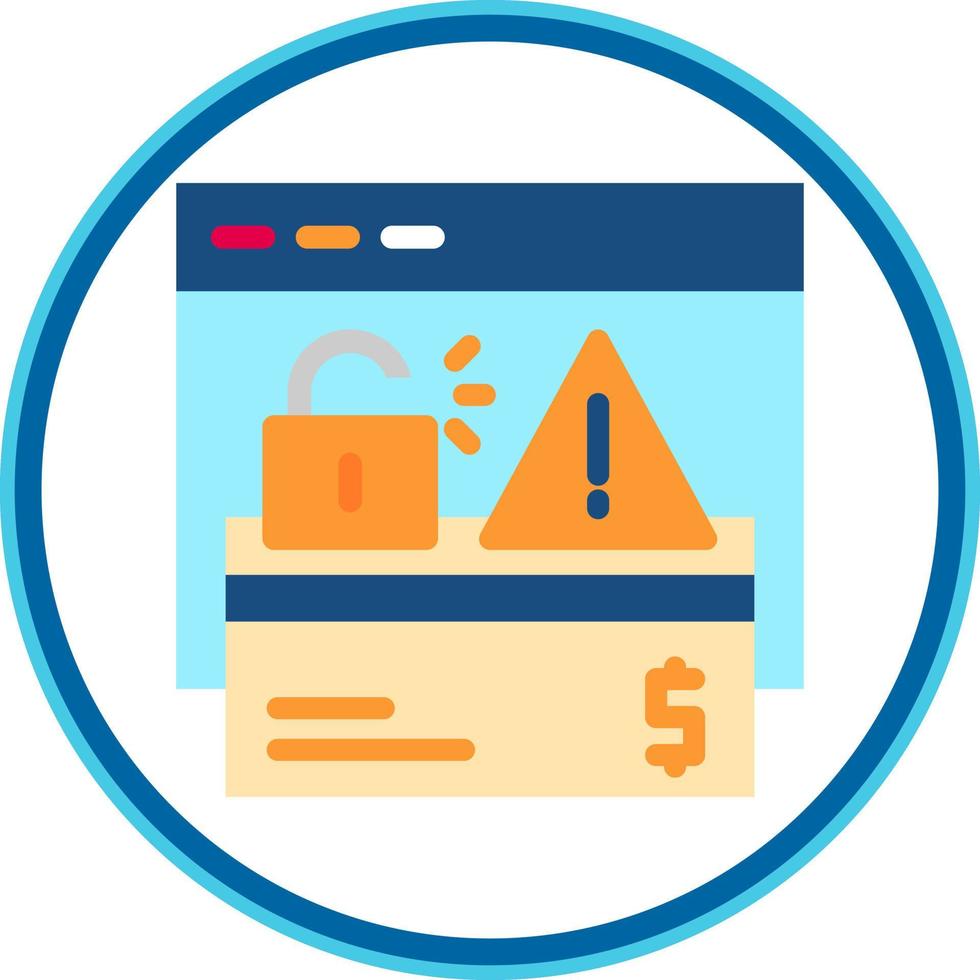 Online Robbery Vector Icon Design