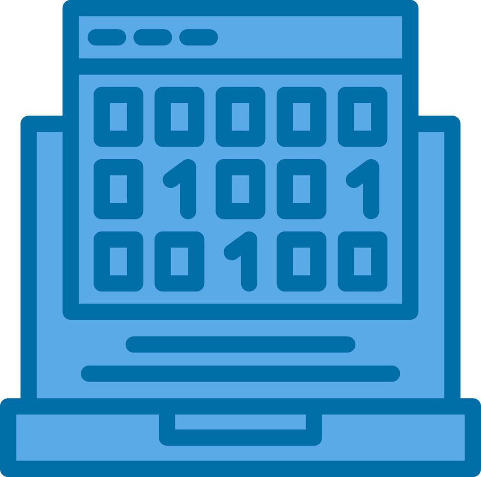 Binary Code Vector Icon Design