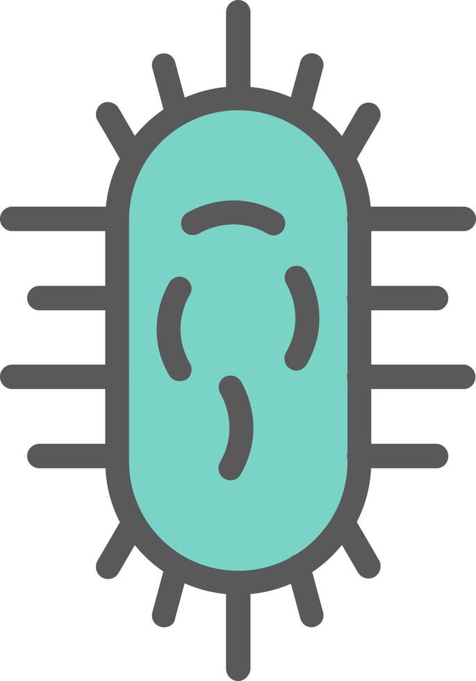 diseño de icono de vector de bacterias