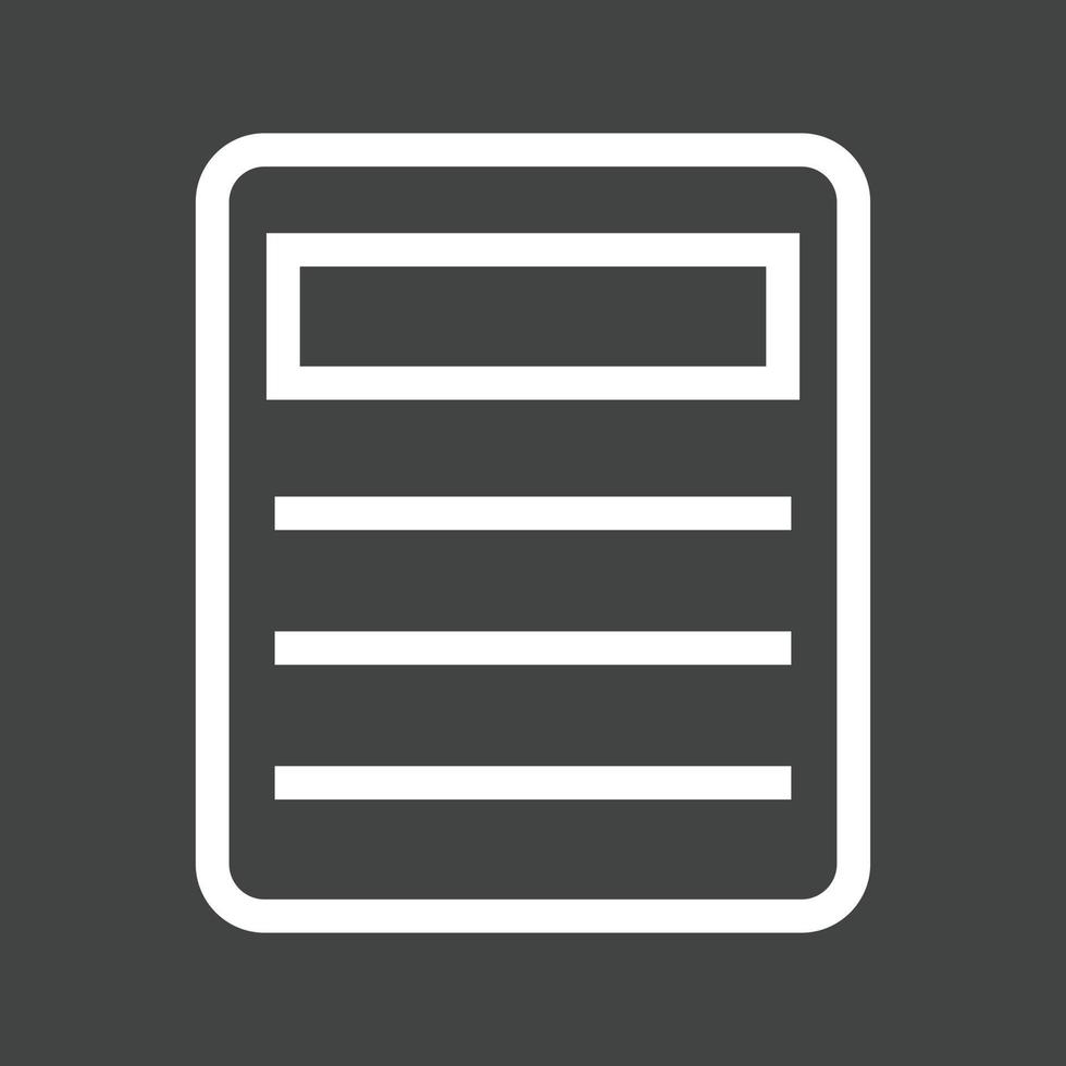 Passcode Lock I Line Inverted Icon vector