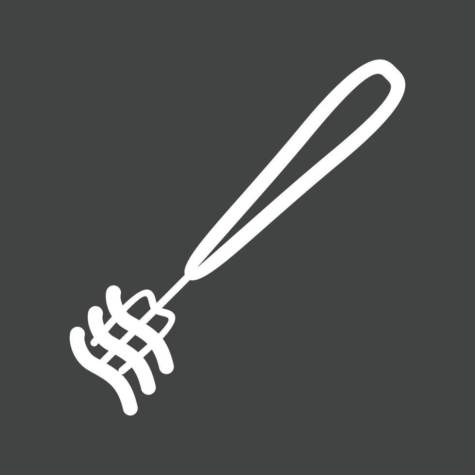 Pasta Line Inverted Icon vector