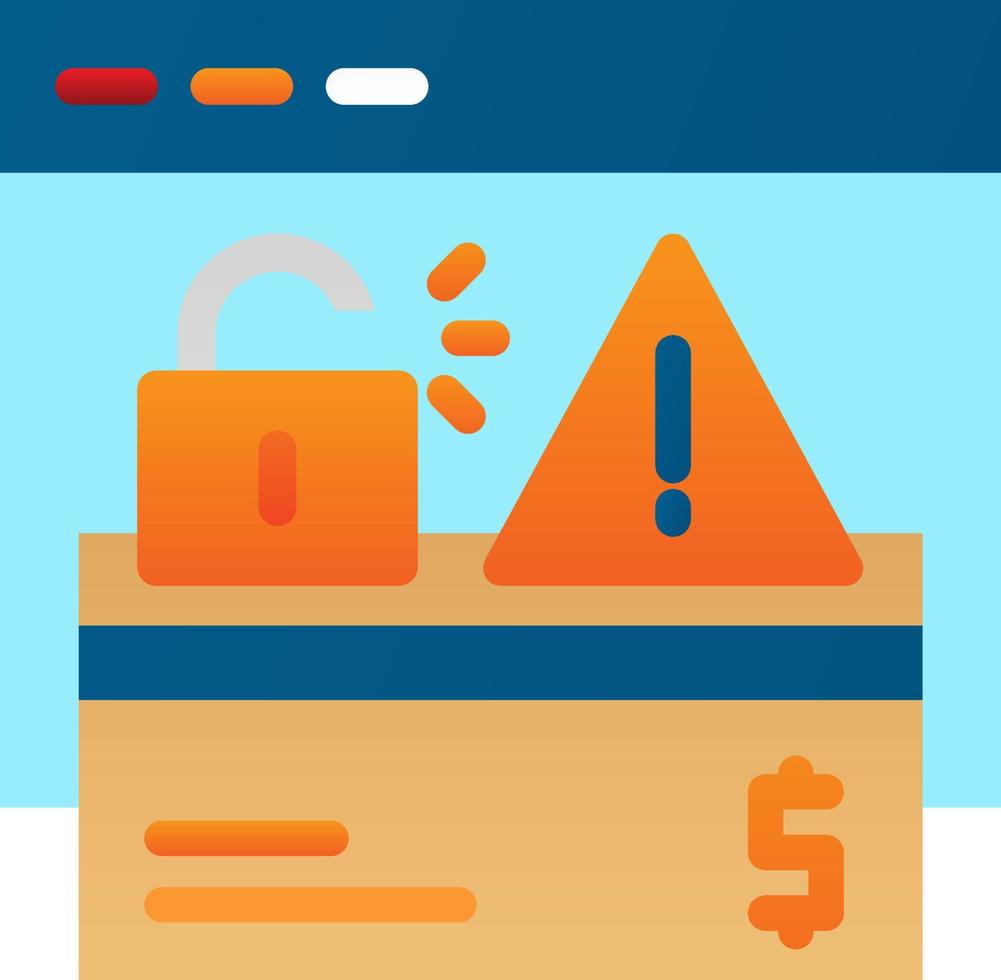 Online Robbery Vector Icon Design