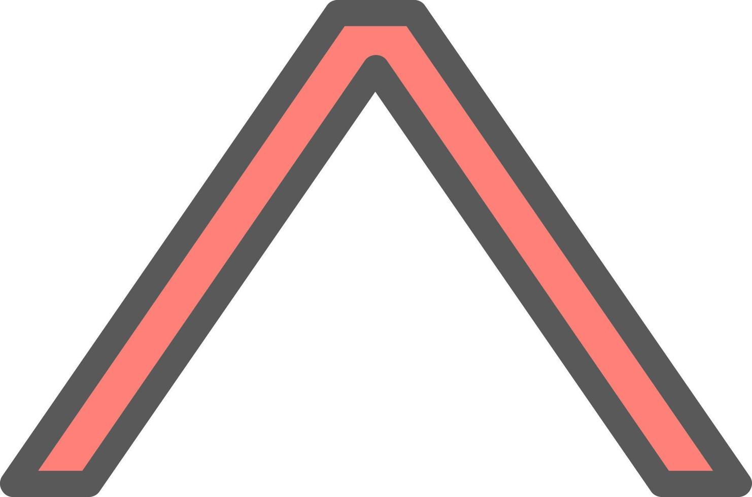 Angle Up Vector Icon Design