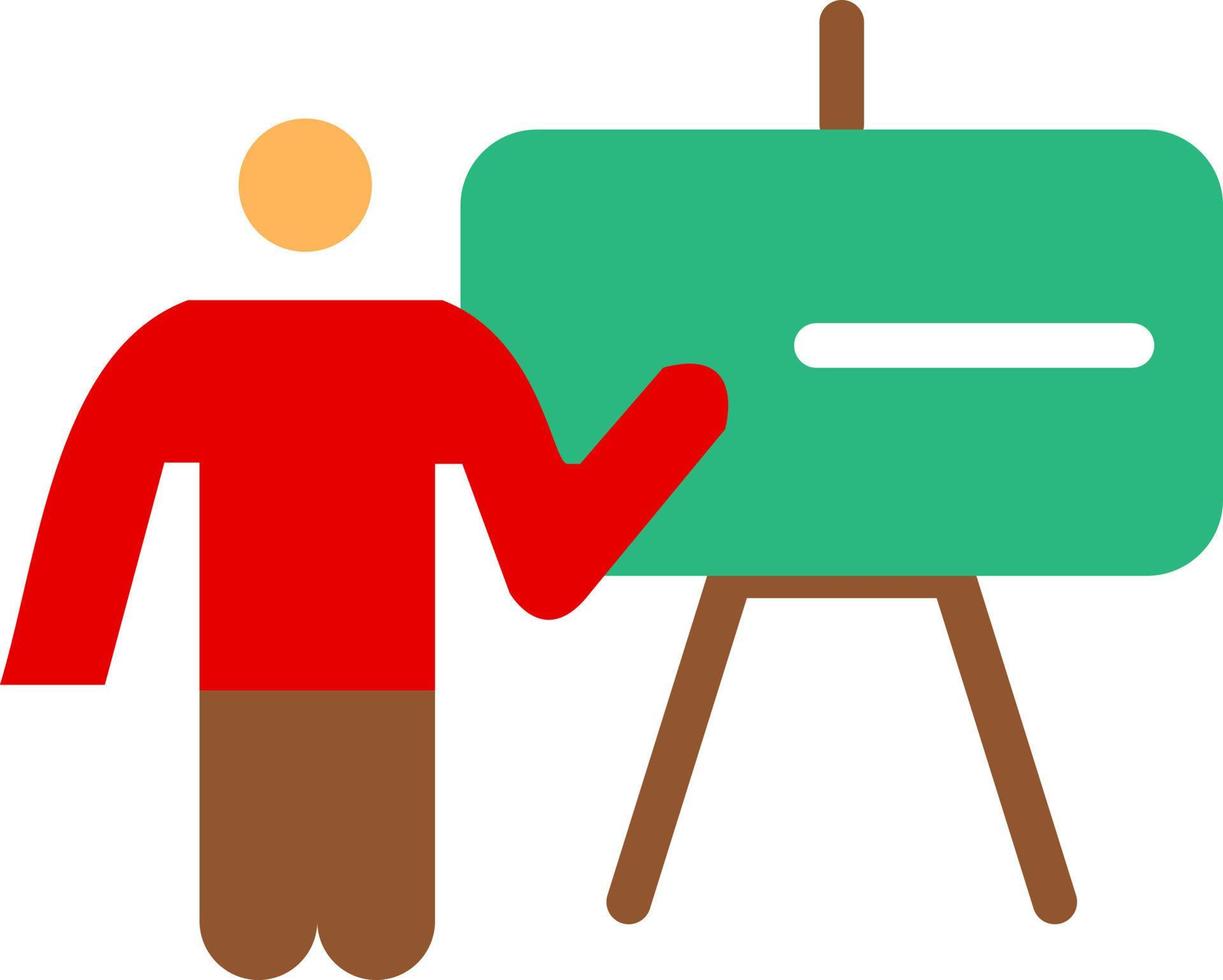 Chalkboard Teacher Vector Icon Design