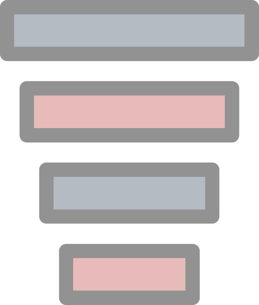 Funnel Chart Vector Icon Design