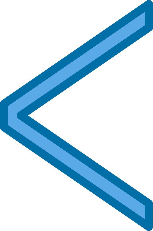 Angle Left Vector Icon Design