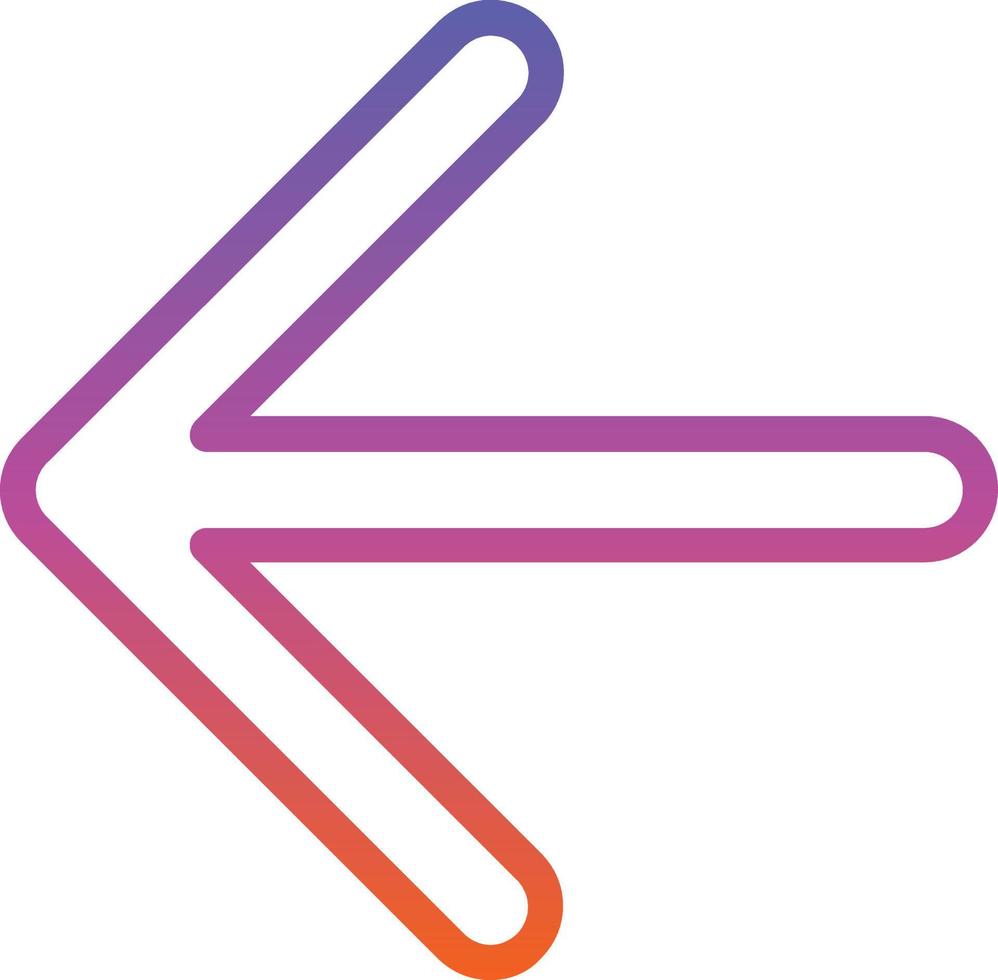 Arrow Left Vector Icon Design