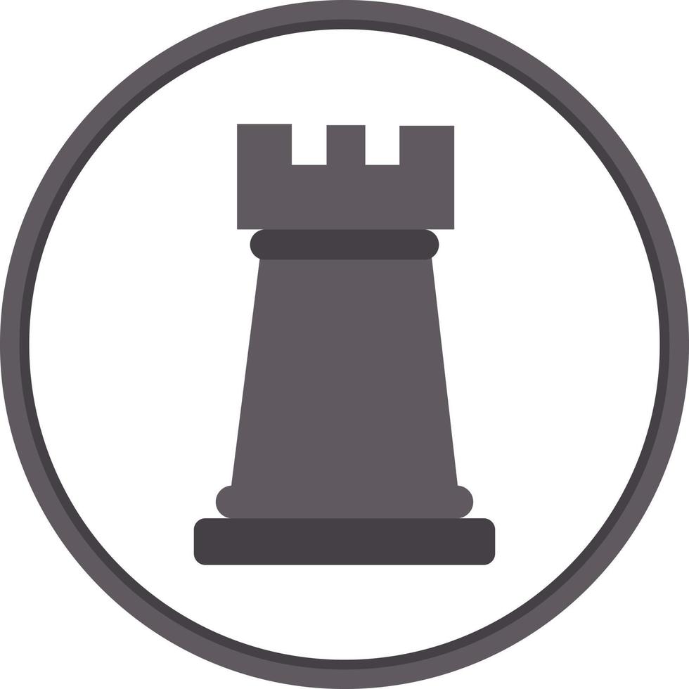 Chess Rook Vector Icon Design