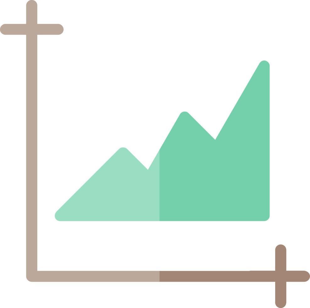 Chart Area Vector Icon Design