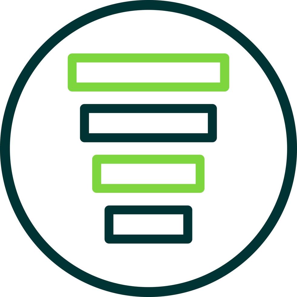 Funnel Chart Vector Icon Design