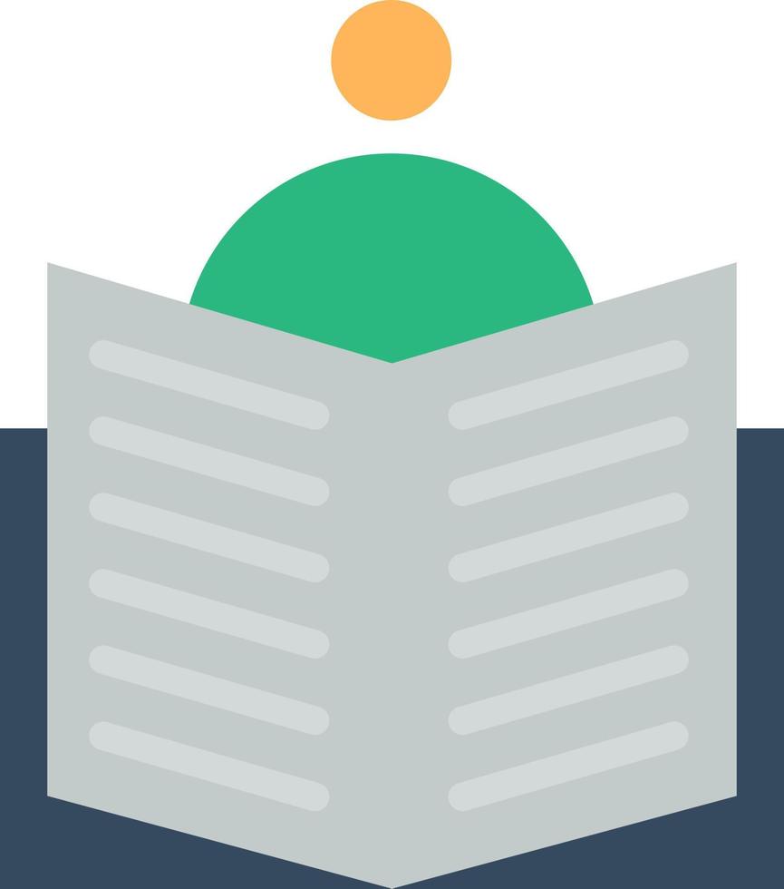 Book Reader Vector Icon Design