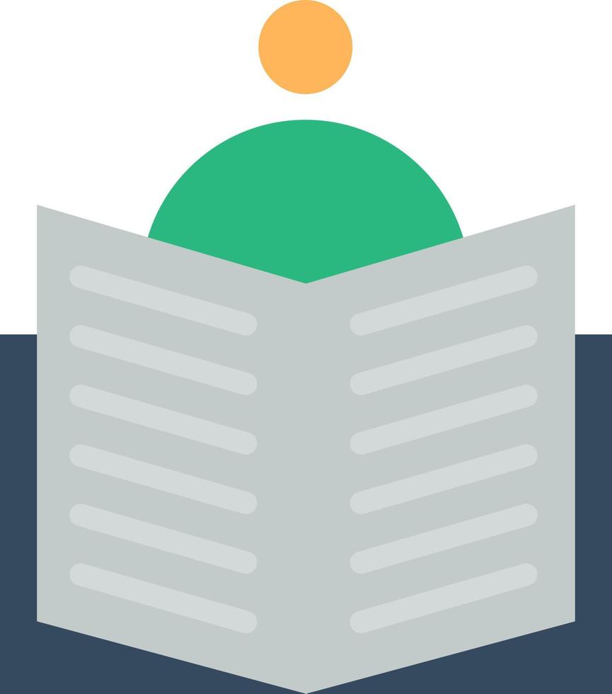 diseño de icono de vector de lector de libro