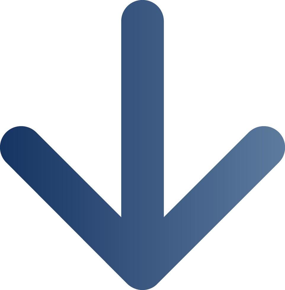 Arrow Down Vector Icon Design