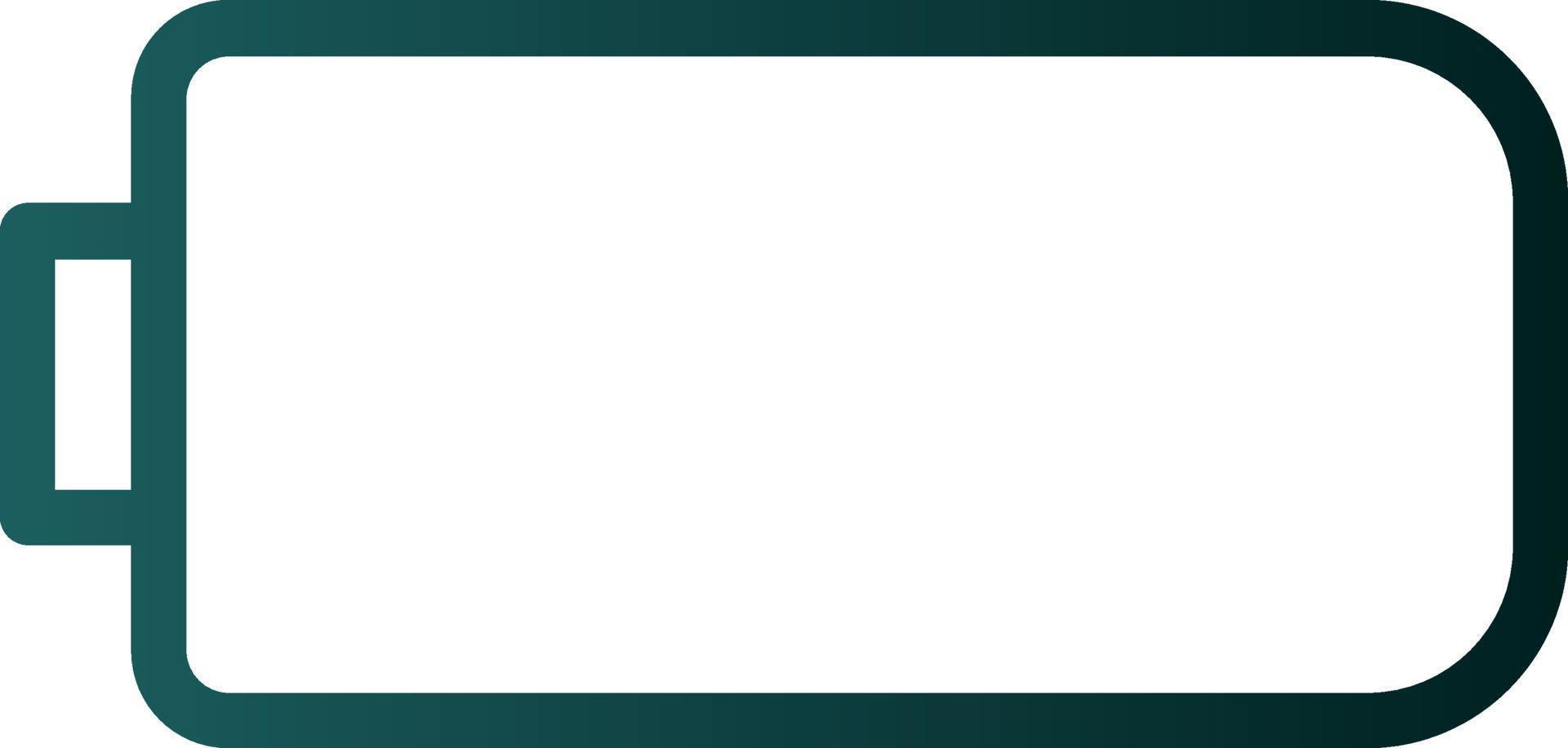 Battery Empty Vector Icon Design