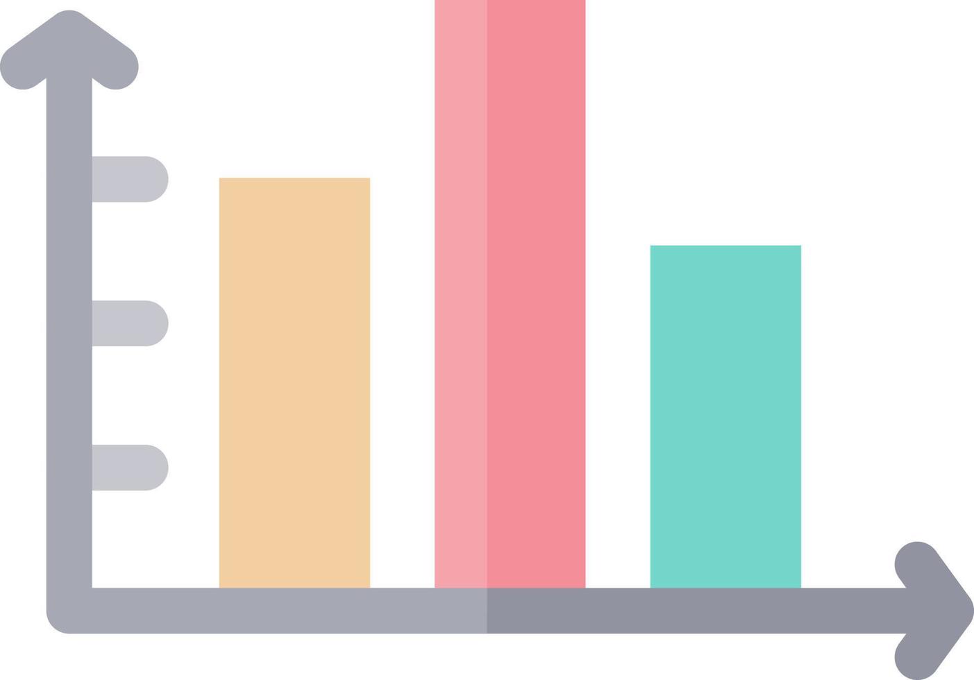 Column Chart Vector Icon Design