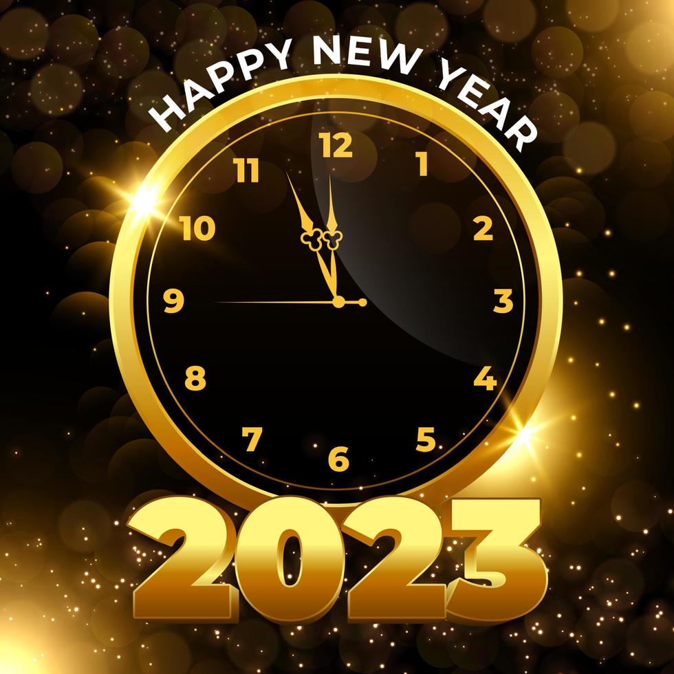 New Year 2023 Countdown Concept vector