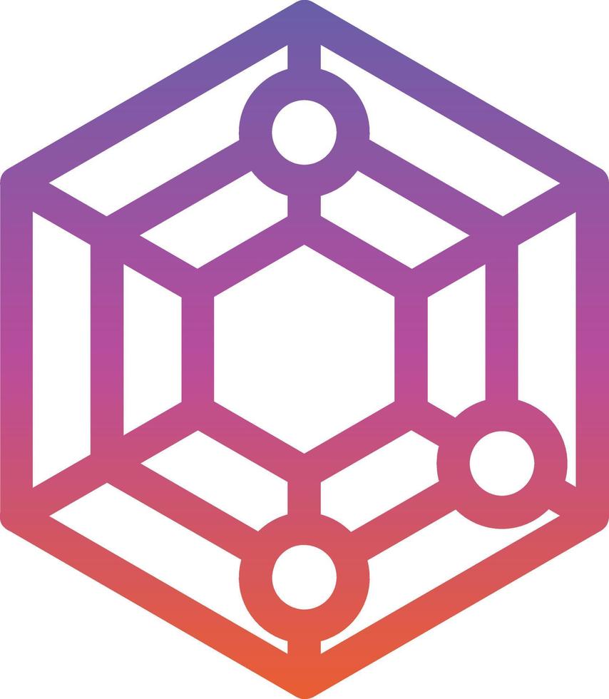 Radar Chart Vector Icon Design