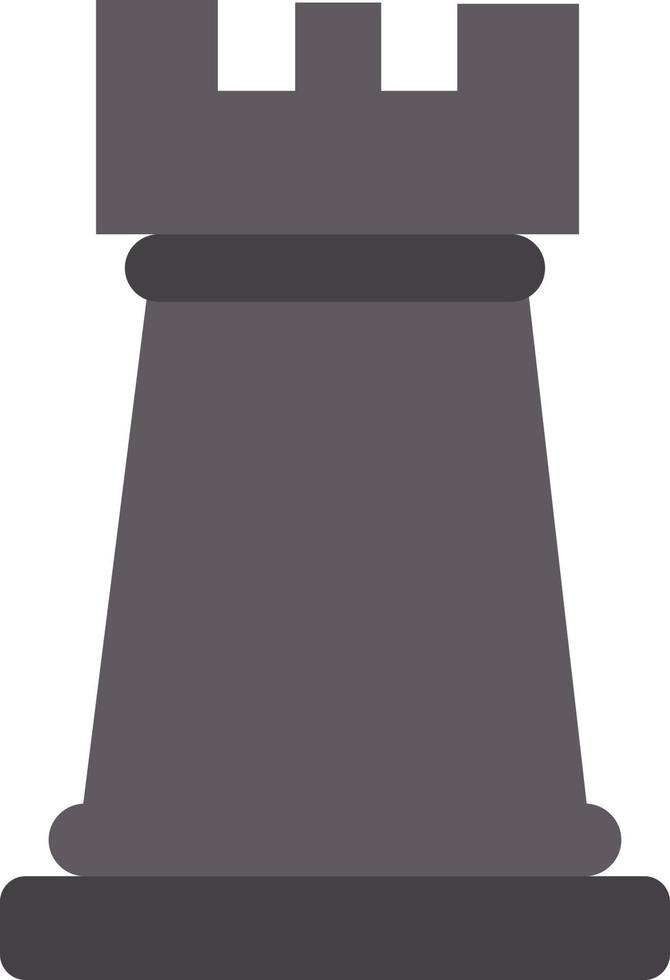 Chess Rook Vector Icon Design