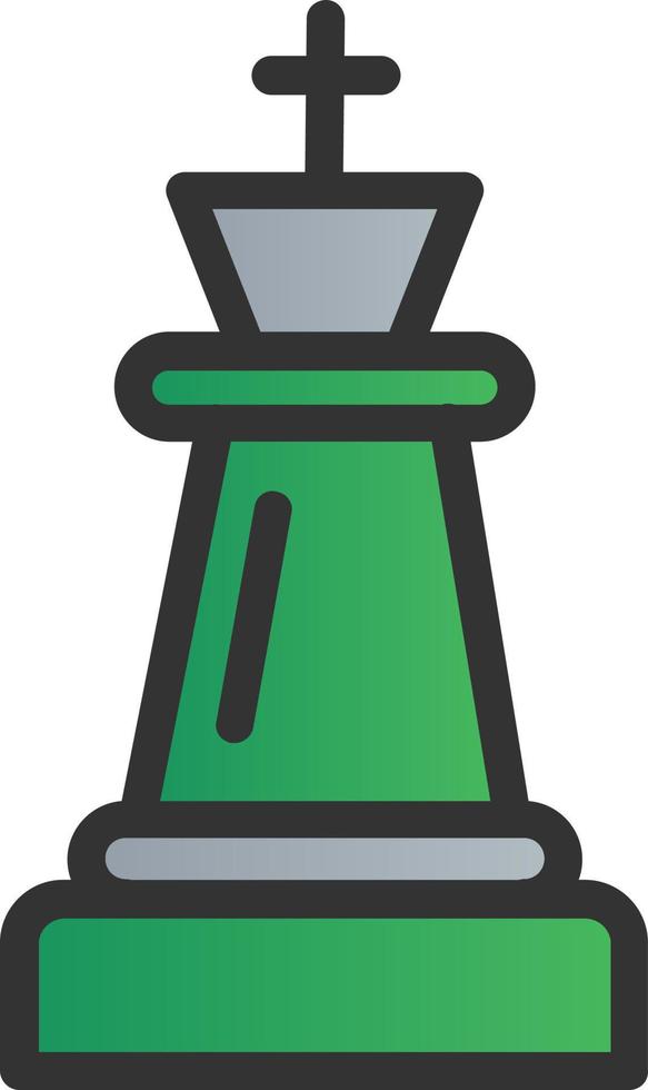 Chess King Vector Icon Design