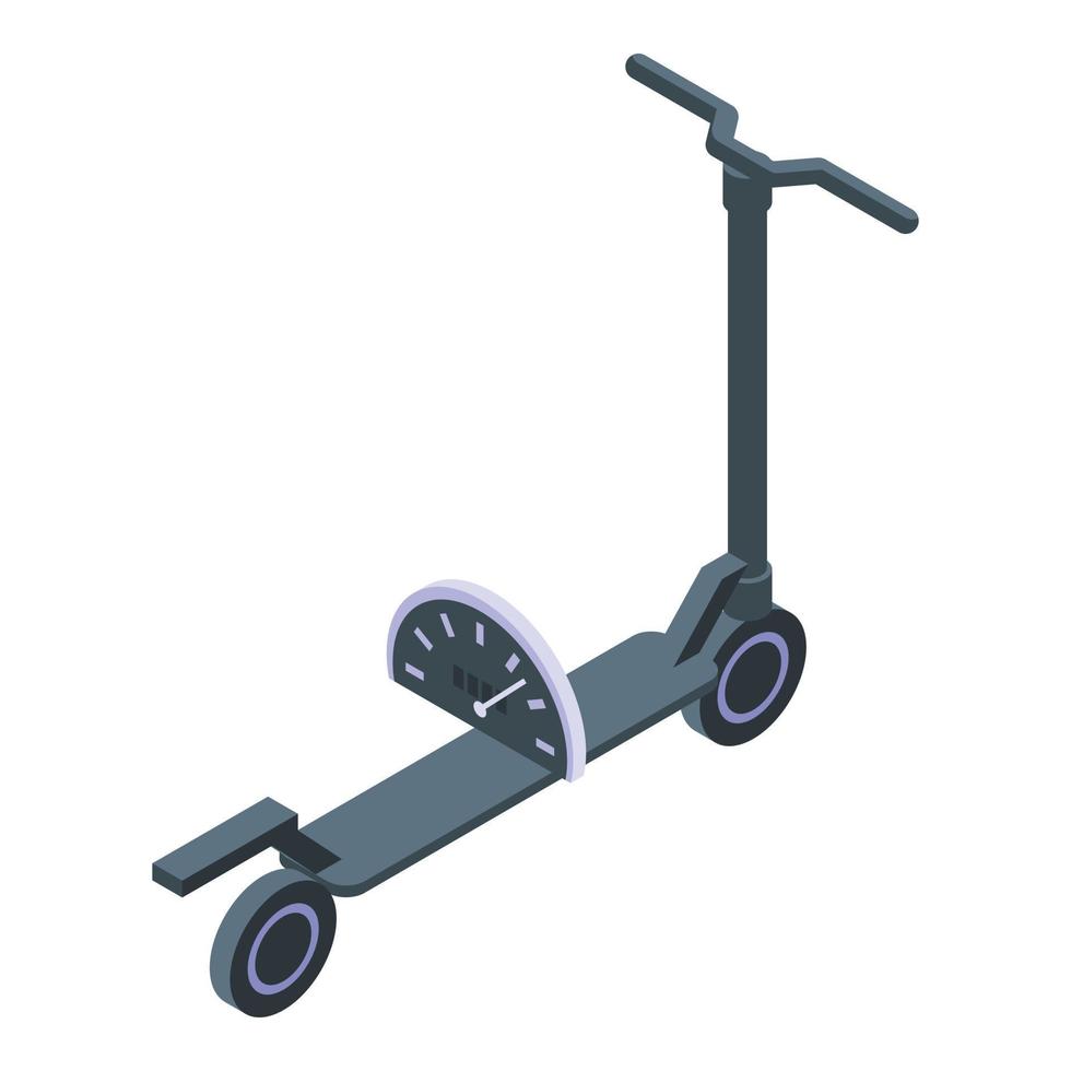 Scooter icon isometric vector. Food delivery vector