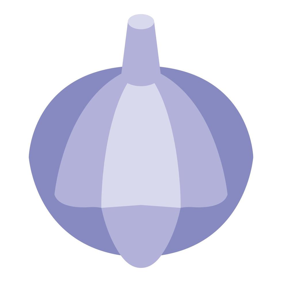 Zinc garlic icon isometric vector. Mineral water vector