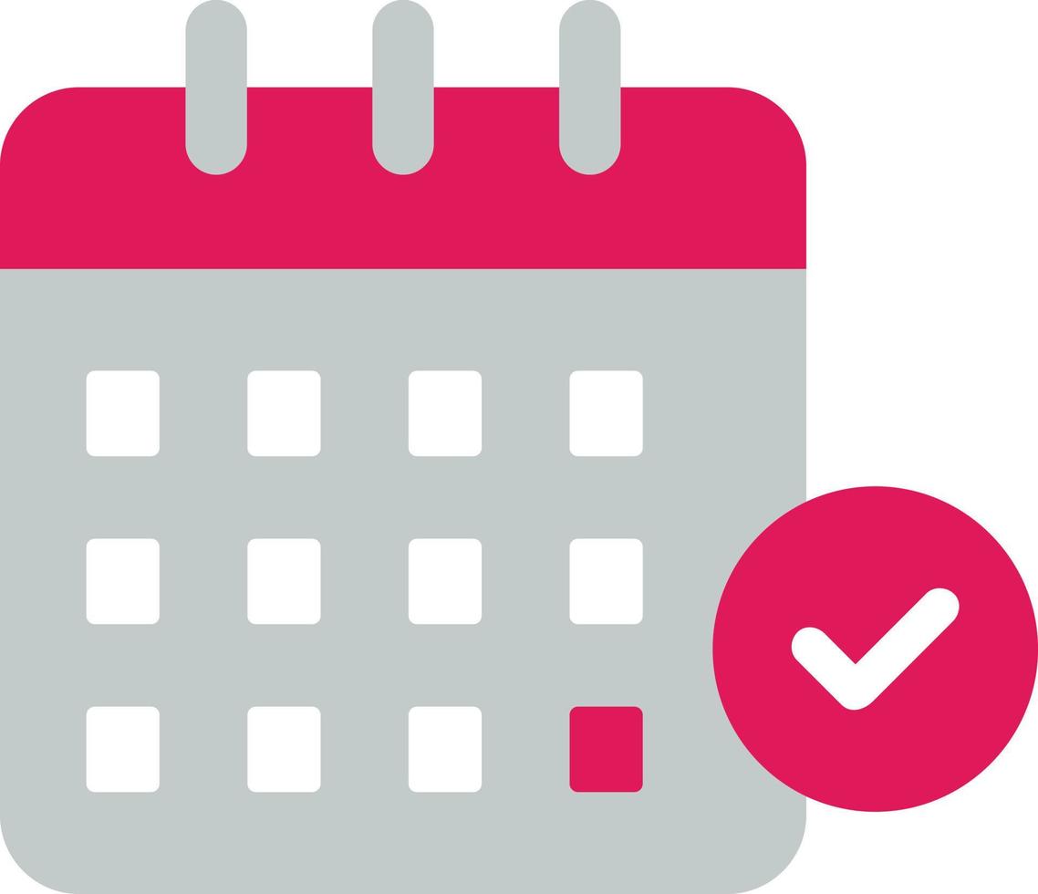 Calendar Check Vector Icon Design