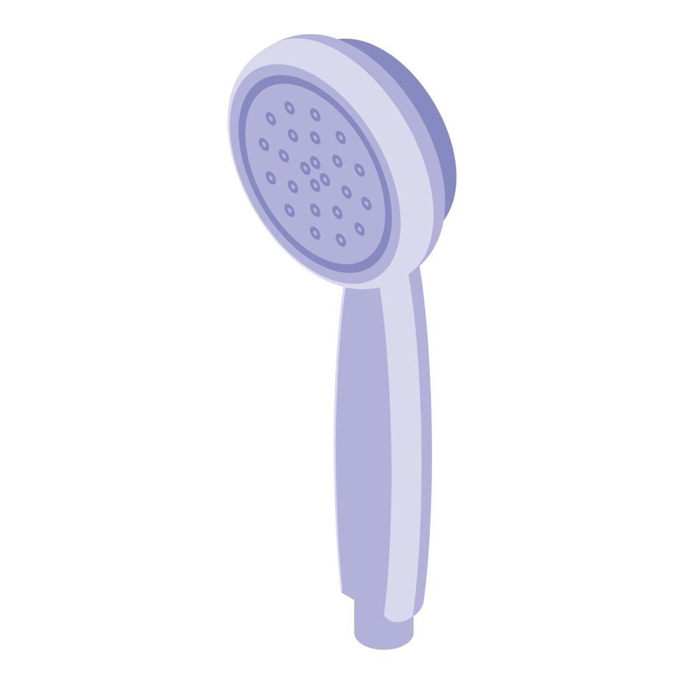 Hose shower head icon isometric vector. Bath spray vector