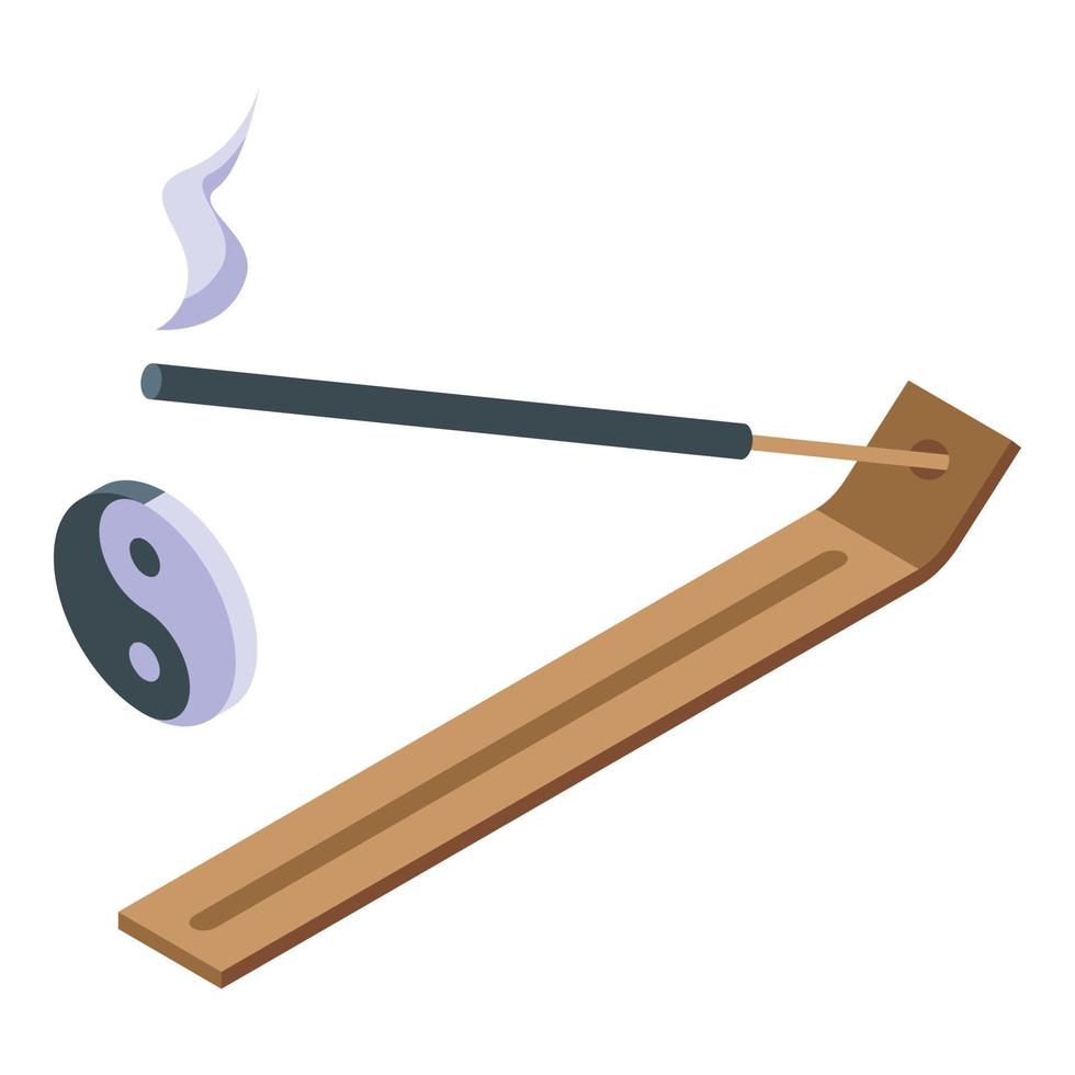 Smoking stick icon isometric vector. Family effort vector