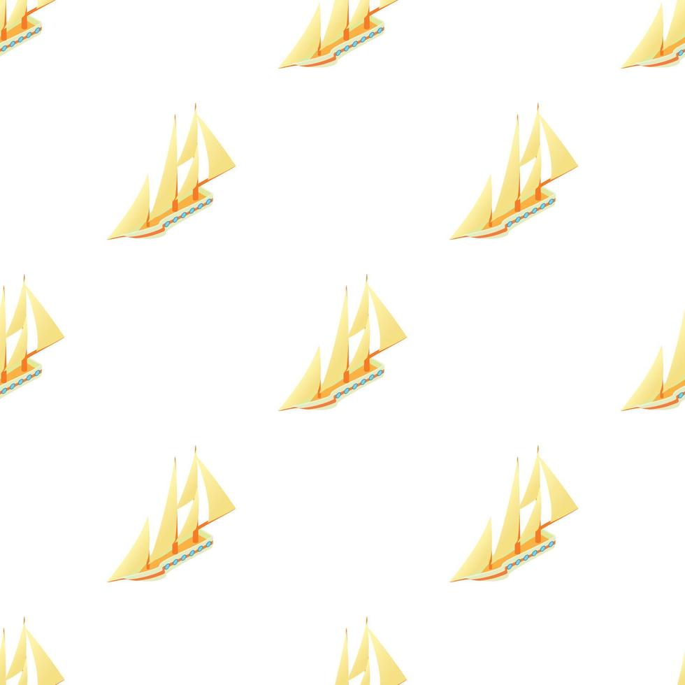 Sailing yacht pattern seamless vector